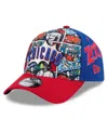New Era Big Boys And Girls Royal/red Chicago Cubs 2025 Mlb Diamond Hero Edition A-frame 9forty Adjustable Ha In Multi