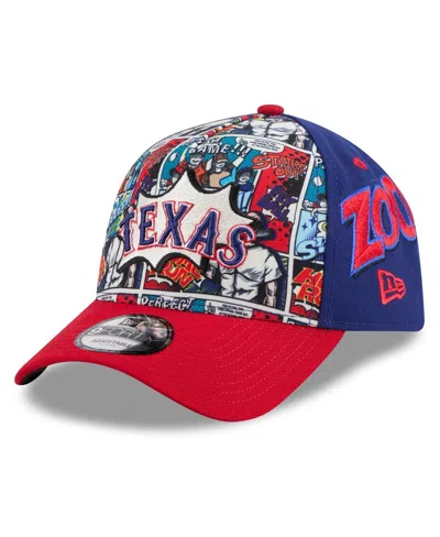 New Era Kids' Big Boys And Girls Royal/red Texas Rangers 2025 Mlb Diamond Hero Edition A-frame 9forty Adjustable H In Multi