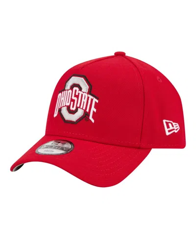 New Era Kids' Big Boys And Girls Scarlet Ohio State Buckeyes 9forty A-frame Adjustable Hat In Red