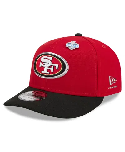 New Era Kids' Big Boys And Girls Scarlet/black San Francisco 49ers 2026 Nfl Draft Pre-curved 9fifty Snapback Hat In Red