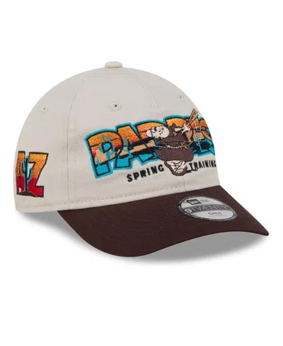 New Era Kids' Big Boys And Girls Stone/brown San Diego Padres 2026 Spring Training Fan Pack Batter 9twenty Adjusta In Multi