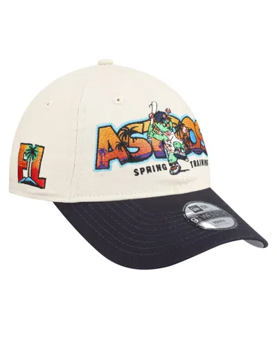 New Era Kids' Big Boys And Girls Stone/navy Houston Astros 2026 Spring Training Fan Pack Batter 9twenty Adjustable In Multi