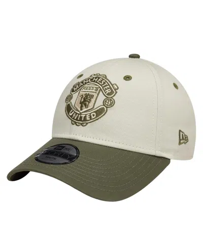 New Era Big Boys And Girls Tan Manchester United Contrast 9forty Adjustable Hat In Gold
