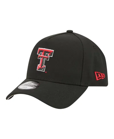 New Era Kids' Big Boys And Girls Texas Tech Red Raiders 9forty A-frame Adjustable Baseball Cap In Black