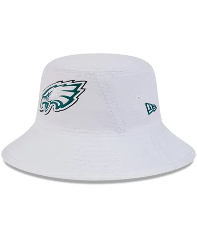 New Era Big Boys And Girls White Philadelphia Eagles 2024 Nfl Training Camp Bucket Hat