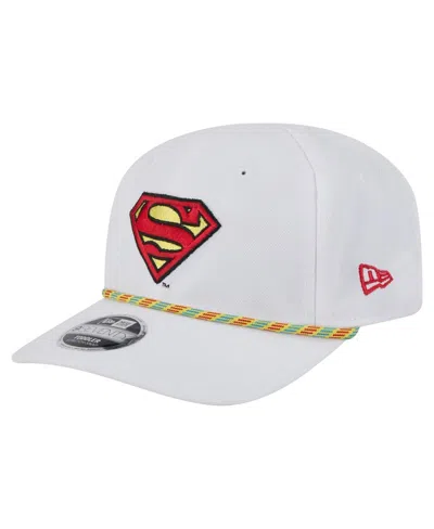 New Era Kids' Big Boys And Girls White Superman Multi Rope 9seventy Stretch Snap Hat