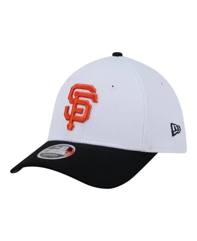New Era Kids' Big Boys And Girls White/black San Francisco Giants Baseball 39thirty M-crown Flex Hat