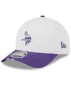 New Era Big Boys And Girls White/purple Minnesota Vikings 2025 Nfl Training Camp A-frame 9forty Adjustable H In White