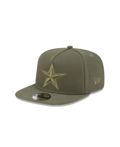 New Era Kids' Big Boys And Girlsâ Olive Dallas Cowboys Color Pack A-frame 9fifty Hat In Green