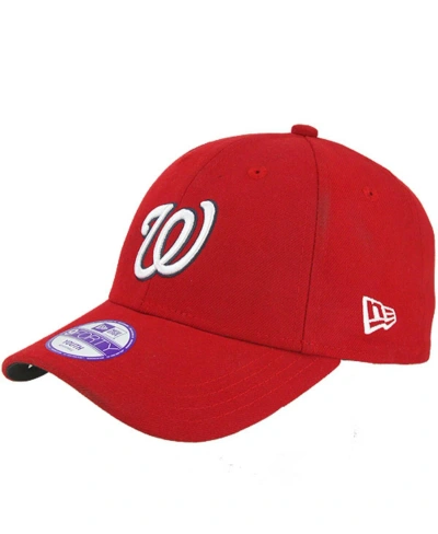 New Era Kids' Big Boys  Red Washington Nationals The League 9forty Adjustable Hat