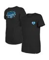 New Era Big Girls Black Charlotte Fc Bubble Heart T-shirt In Black