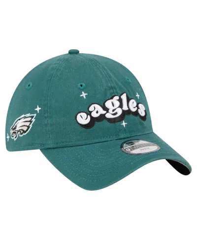 New Era Kids' Big Girls Midnight Green Philadelphia Eagles Cheer 9twenty Adjustable Hat