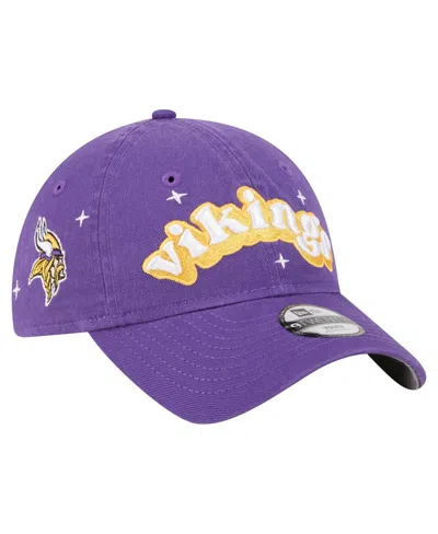 New Era Kids' Big Girls Purple Minnesota Vikings Cheer 9twenty Adjustable Hat