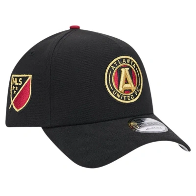 New Era Black Atlanta United Fc 2024 Kick Off Collection 9forty A-frame Adjustable Hat