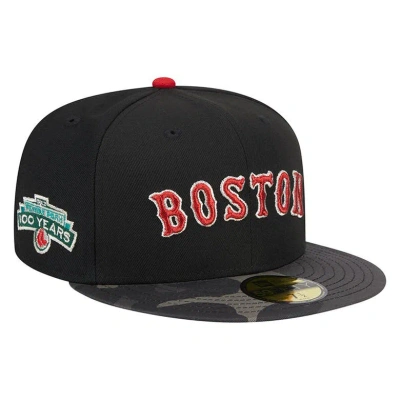 New Era Black Boston Red Sox Metallic Camo 59fifty Fitted Hat