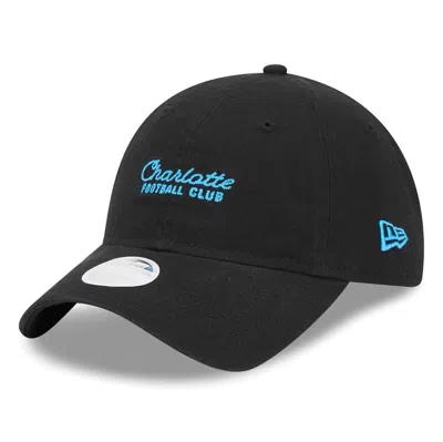 New Era Black Charlotte Fc Throwback 9twenty Adjustable Hat