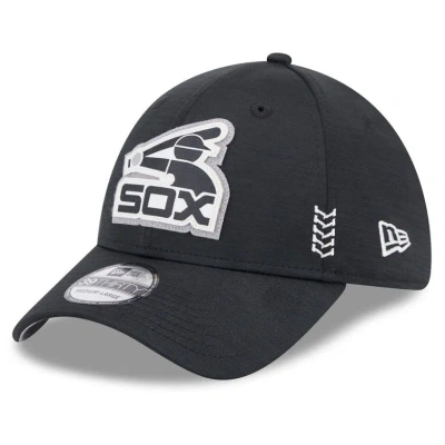 New Era Black Chicago White Sox 2024 Clubhouse 39thirty Flex Fit Hat