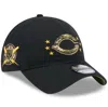New Era Black Cincinnati Reds 2024 Armed Forces Day 9twenty Adjustable Hat In Black