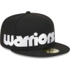 NEW ERA NEW ERA BLACK GOLDEN STATE WARRIORS CHECKERBOARD UV 59FIFTY FITTED HAT