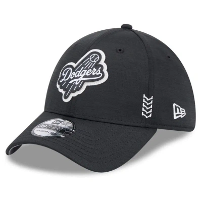 New Era Black Los Angeles Dodgers 2024 Clubhouse 39thirty Flex Fit Hat