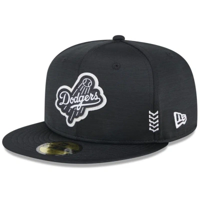 New Era Black Los Angeles Dodgers 2024 Clubhouse 59fifty Fitted Hat