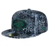 New Era Black New York Jets Shibori 59fifty Fitted Hat In Black