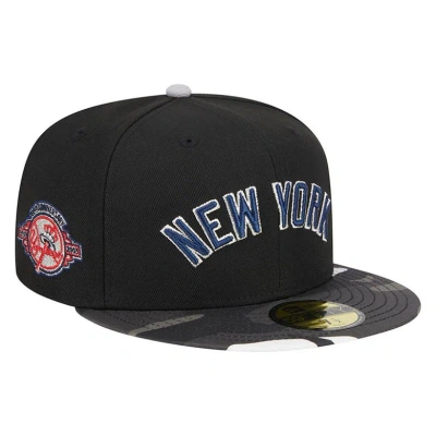 New Era Black New York Yankees Metallic Camo 59fifty Fitted Hat