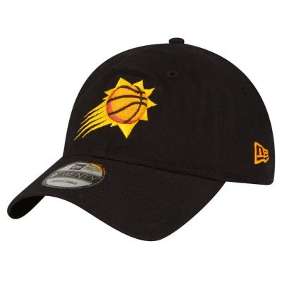 New Era Black Phoenix Suns Team 2.0 9twenty Adjustable Hat In Black/black