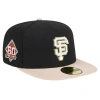 NEW ERA NEW ERA BLACK SAN FRANCISCO GIANTS CANVAS A-FRAME 59FIFTY FITTED HAT