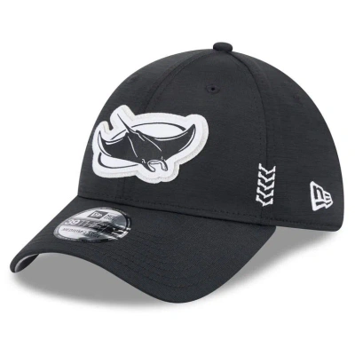 New Era Black Tampa Bay Rays 2024 Clubhouse 39thirty Flex Fit Hat