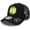 New Era Black Tottenham Hotspur Repreve E-frame Adjustable Trucker Hat In Black