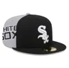 NEW ERA NEW ERA BLACK/GRAY CHICAGO WHITE SOX GAMEDAY SIDESWIPE 59FIFTY FITTED HAT