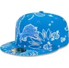 New Era Blue Detroit Lions Paisley 59fifty Fitted Hat In Blue