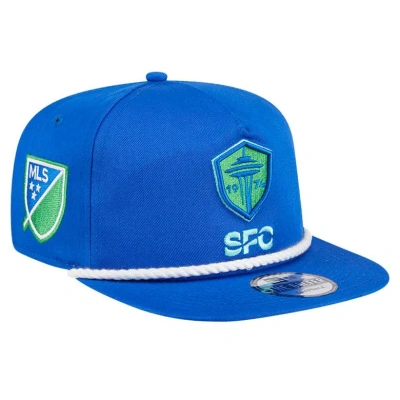 New Era Blue Seattle Sounders Fc The Golfer Kickoff Collection Adjustable Hat