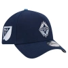 NEW ERA NEW ERA BLUE VANCOUVER WHITECAPS FC 2024 KICK OFF COLLECTION 9FORTY A-FRAME ADJUSTABLE HAT