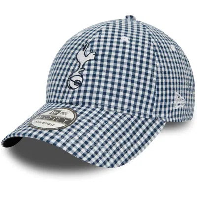 New Era Blue/white Tottenham Hotspur Gingham 9forty Adjustable Hat