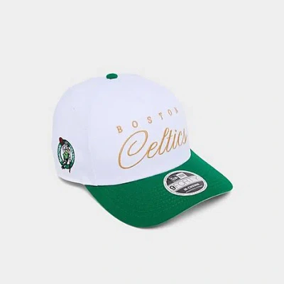 New Era Boston Celtics Nba 2025 Draft 9forty M-crown A-frame Snapback Hat In Green
