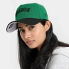 New Era Boston Celtics Nba 9forty Upside Down Wordmark A-frame Adjustable Back Hat In Green
