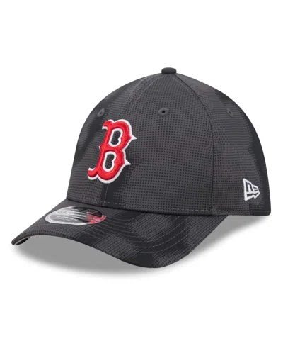 New Era Boston Red Sox 39thirty Halftone Stretch-fit Baseball Cap In Gray