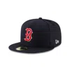 New Era Navy Boston Red Sox Cooperstown Collection Wool 59fifty Fitted Hat In Blue