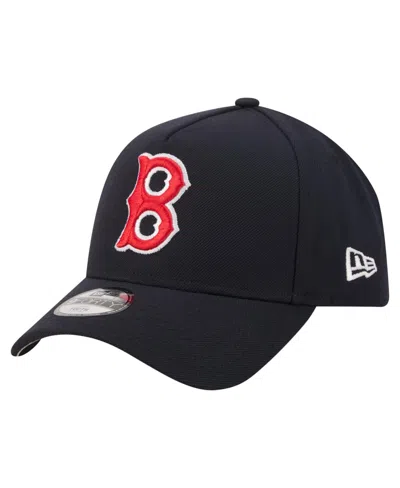 New Era Kids' Boston Red Sox 9forty A-frame Cooperstown Logo Baseball Cap In Black