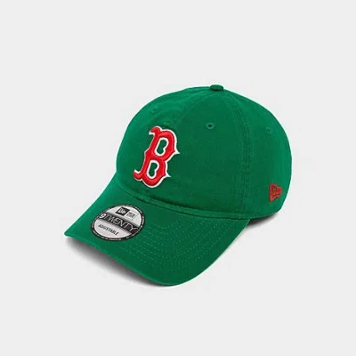 New Era Boston Red Sox Mlb 9twenty Strapback Hat In Green