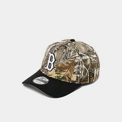 New Era Boston Red Sox Mlb Camo 9forty A-frame Snapback Hat In Brown
