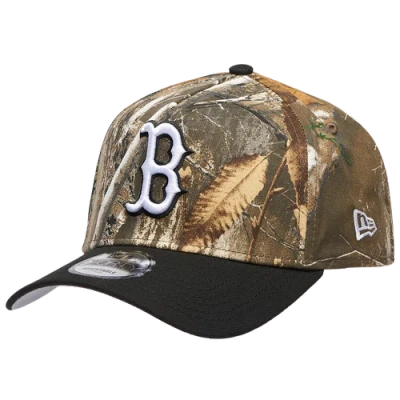 New Era Boston Red Sox  Red Sox 940 A-frame Realtree Cap In Brown