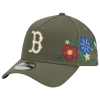 New Era Boston Red Sox  Red Sox 9forty A-frame Floral Cap In Green