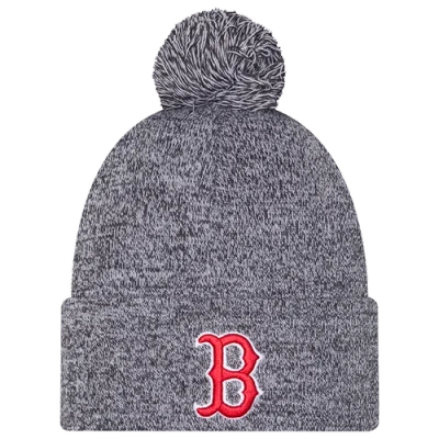 New Era Boston Red Sox  Red Sox Marl Pom Knit In Gray
