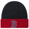 New Era Boston Red Sox  Red Sox Waffled Knit Hat In Navy/red/white