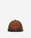 New Era Boston Red Sox Three Looms X Mlb Wool Pinstripe 9fifty Cap Dark Brown In Multi