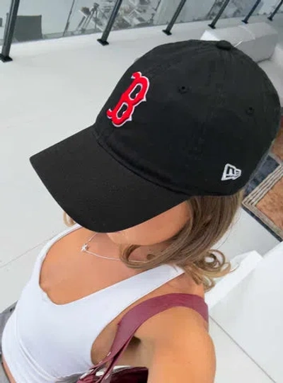 New Era Boston Redsox 9twenty Hat In Black