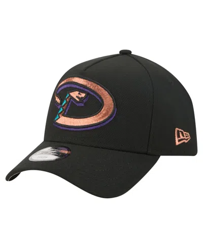 New Era Kids' Boys' And Girls' Arizona Diamondbacks 9forty A-frame Cooperstown Logo Baseball Cap In Black